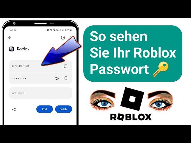 So sehen Sie Ihr Roblox-Passwort auf dem Handy | Roblox-Anmeldekennwort anzeigen 