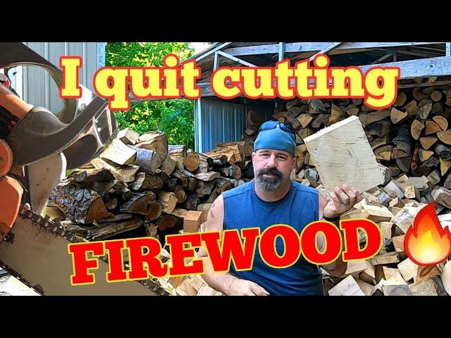 I Quit Cutting Firewood! - New Way