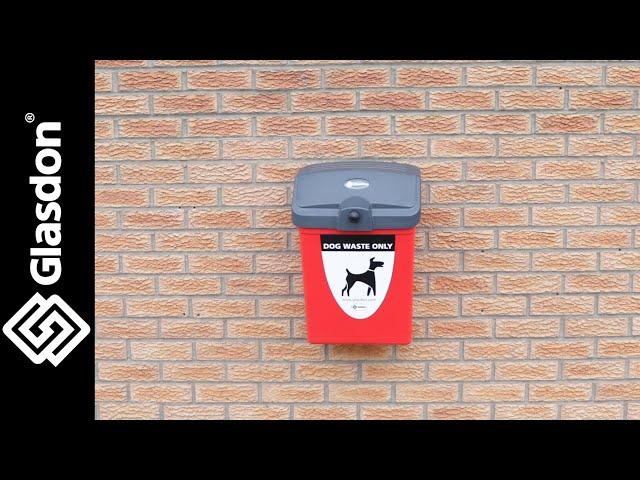 Glasdon UK | Wall Mounted Fixing Demonstration | Fido 25™ Dog Waste Bin