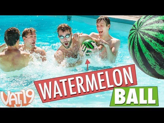 Rugby in the Pool with Watermelon Ball