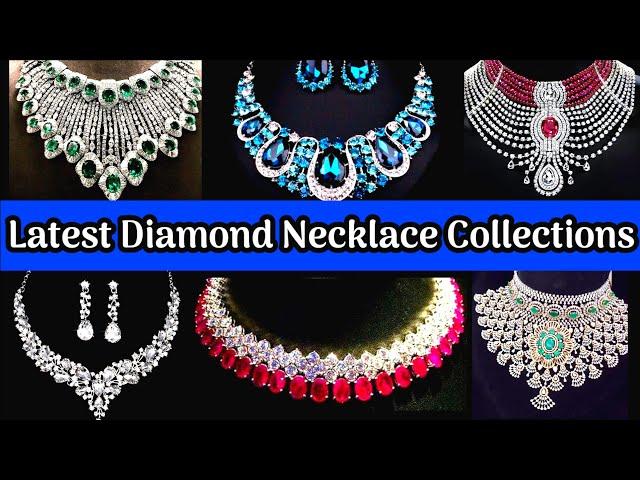 Latest Diamond Necklace Collections|Diamond Jewellery Collections|Diamond Necklace Designs#diamond