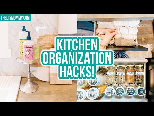 Kitchen Organization Ideas that even I can maintain!  | The DIY Mommy