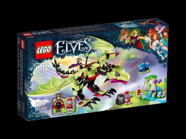 LEGO Elves 41183 The Goblin King's Evil Dragon unboxing & speed build