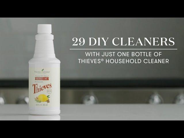 29 DIY Cleaners with Just One Bottle of Thieves Household Cleaner