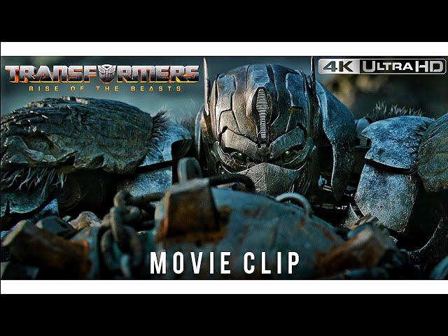 "Optimus Prime & Primal Vs Battletrap" Final Battle [4K Ultra HD] | Transformers: Rise Of The Beasts
