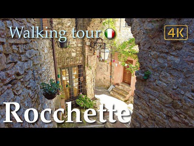 Rocchette (Lazio), Italy【Walking Tour】History in Subtitles - 4K