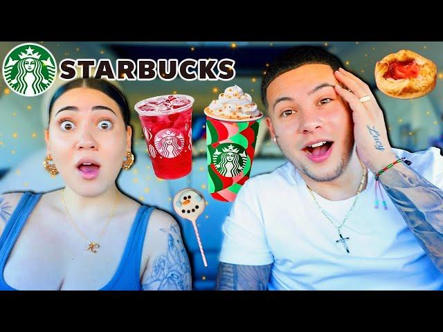 Trying Starbucks New HOLIDAY MENU Items!!