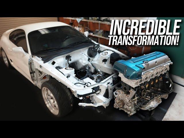 SUPRA 2JZ ENGINE BUILD! Converting from N/A TO TURBO!