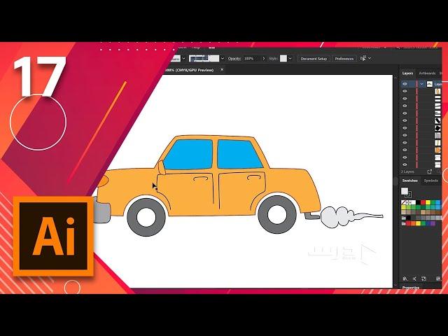 17- Adobe Illustrator CC 2020 – آموزش الستراتور  بخش هفدهم – رنگ آمیزی