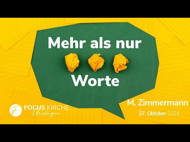 Sehnsucht nach Erlösung - Michael Zimmermann - 27.10.2024