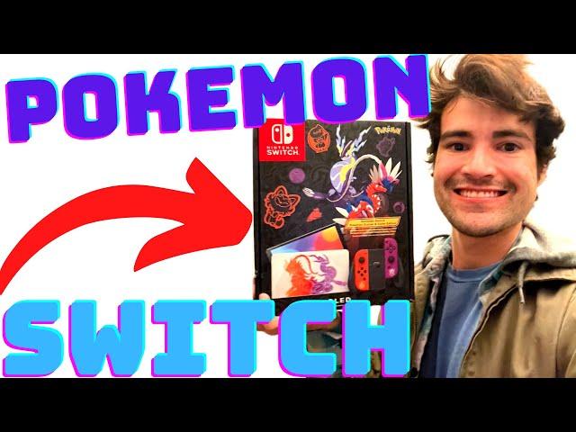 Pokemon Scarlet And Violet NINTENDO SWITCH CONSOLE LIMITED Edition OLED UNBOXING