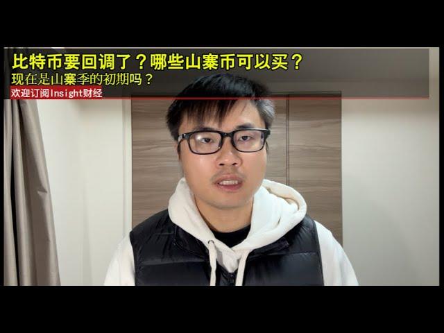 比特币要回调了？哪些山寨币可以买？现在是山寨季的初期吗？