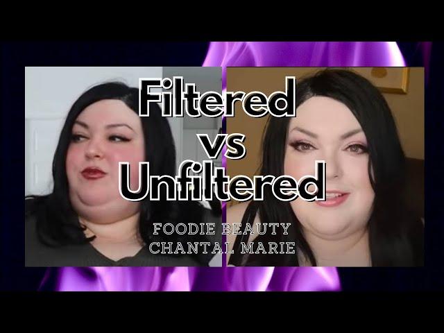 Foodie Beauty Chantal Marie Photos: Comparing Unfiltered and Filtered Images Found Recently