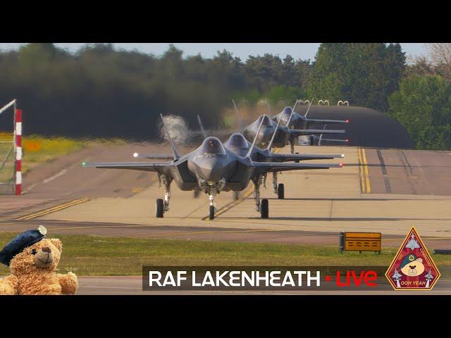 LIVE US AIR FORCE FIGHTER TOWN F-15 & F-35 ACTION • 48TH FIGHTER WING RAF LAKENHEATH 22.05.25