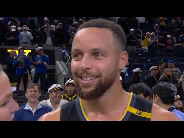 Steph Calls Out Klay Shimmy after the win vs Mavs, Postgame Interview 