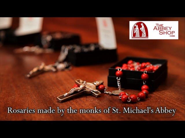 Made by monks - rosary beads from Farnborough Abbey