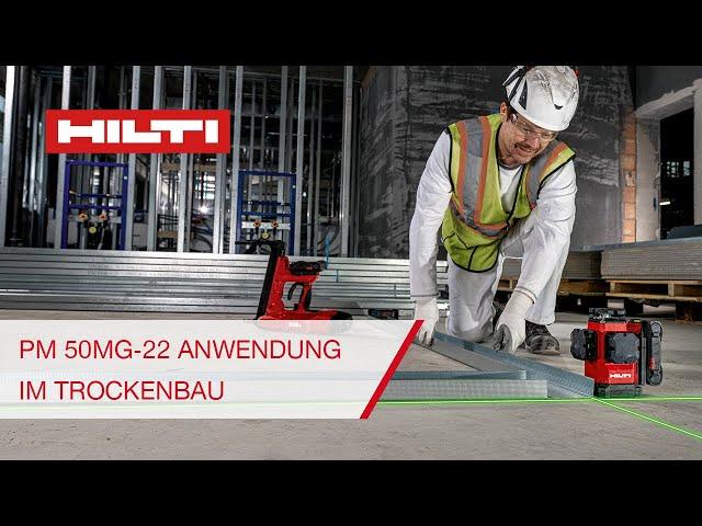 PM 50MG-22 Multilinien-Laser: Anwendung im Trockenbau