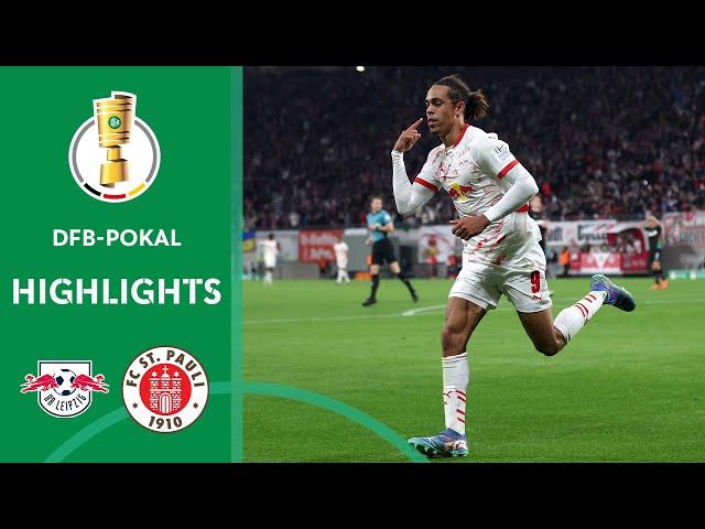 Leipzig knocks out courageous St. Pauli | RB Leipzig vs. FC St. Pauli 4-2 | Highlights | DFB-Pokal