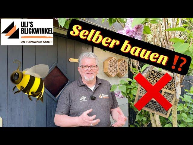 Kleines Bienenhotel ! Selber bauen oder kaufen ?