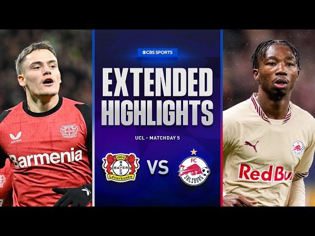 Bayer Leverkusen vs. Salzburg: Extended Highlights | UCL League Phase MD 5 | CBS Sports Golazo