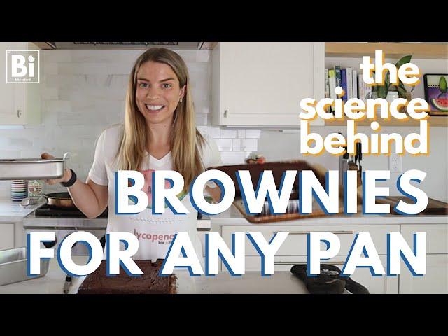 THE SCIENCE BEHIND SCALING A BROWNIE RECIPE: volume & conversions [learn science through cooking]