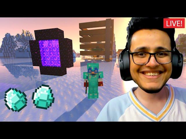 Got Full Diamond Armor - MINECRAFT New World Day 2 