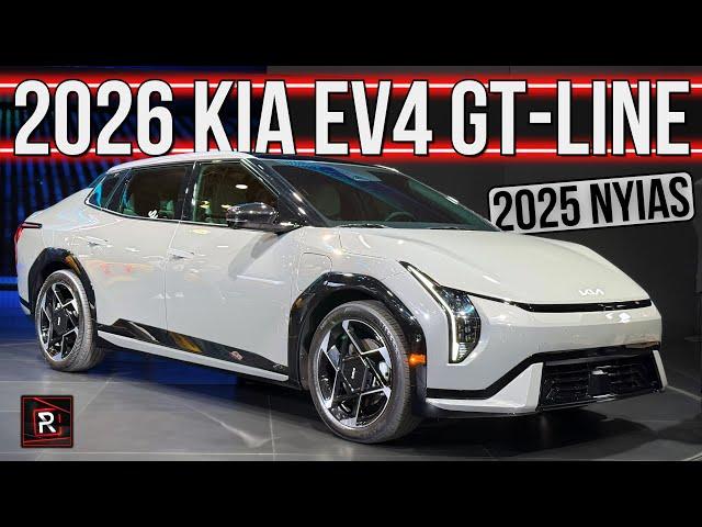 The 2026 Kia EV4 GT-Line Is Boldly Designed Sporty Electric Sedan With Good Range