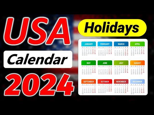 U.S. Holiday Calendar 2024 - Holidays and Observances in United States 2024