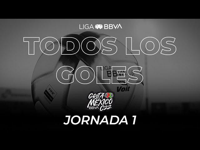 Todos los Goles - Jornada 1 | Grita México C22 | Liga BBVAMX