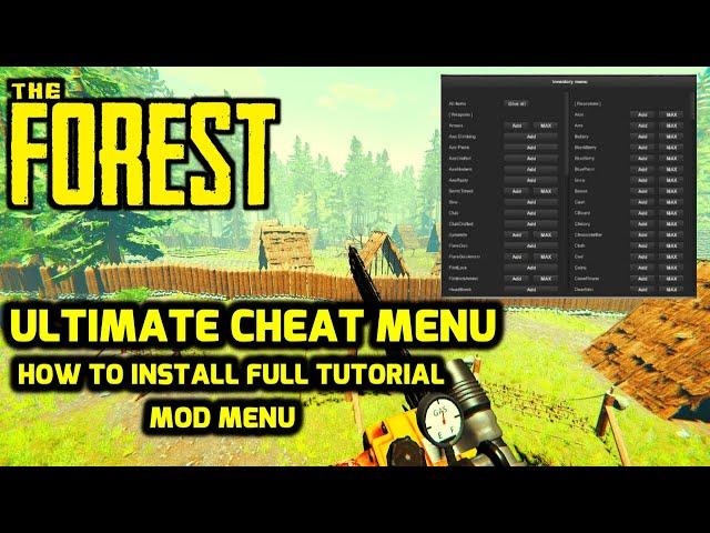 The Forest Ultimate Cheat Menu How To Install ModAPI Full Tutorial ( Easy To Use )