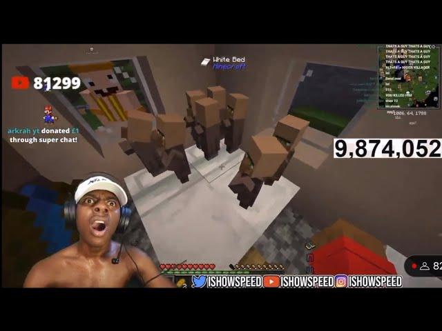 *DELETED STREAM* IShowSpeed Got Minecraft Villager Pregnant (Full Video)