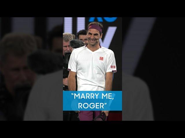 Fan PROPOSES to Roger Federer! 