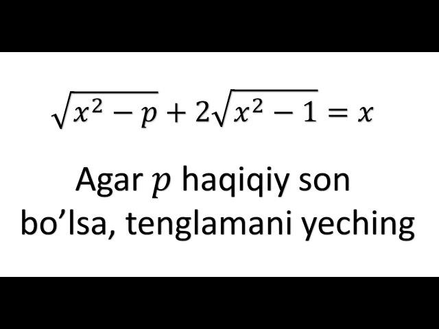 5-Xalqaro Matematika Olimpiadasi savoli P1