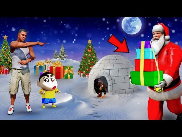 FRANKLIN AND SHINCHAN GOT MANY CHRISTMAS GIFTS FROM SANTA CLAUS IN GTA 5