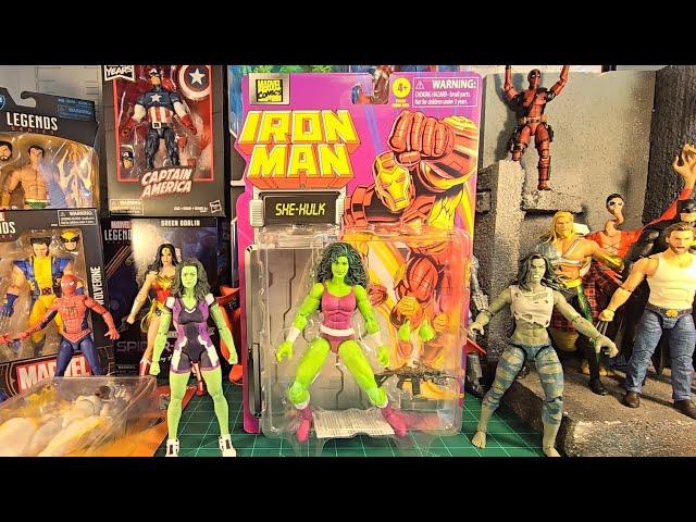 She-Hulk - Marvel Legends - Iron Man Retro Wave - Unboxing and Review