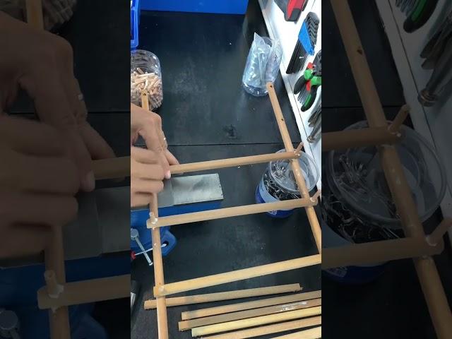 ไม้เหลือเอามาทำค้างตำลึงละกัน จะได้เคลียร์บ้าง ห้องเก็บของเริ่มรก #diy
