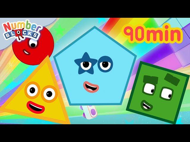 Numberblocks em Português | Desenhos Animados | 90 minutos de Matemática para Crianças