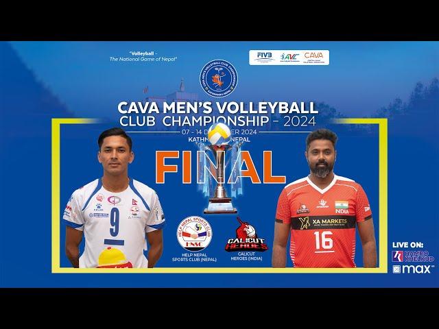 FINAL : Tip Top Help Nepal vs Calicut Heroes (IND) | CAVA Club C'ship | हेल्प नेपाल विरुद्ध क्यालीकट