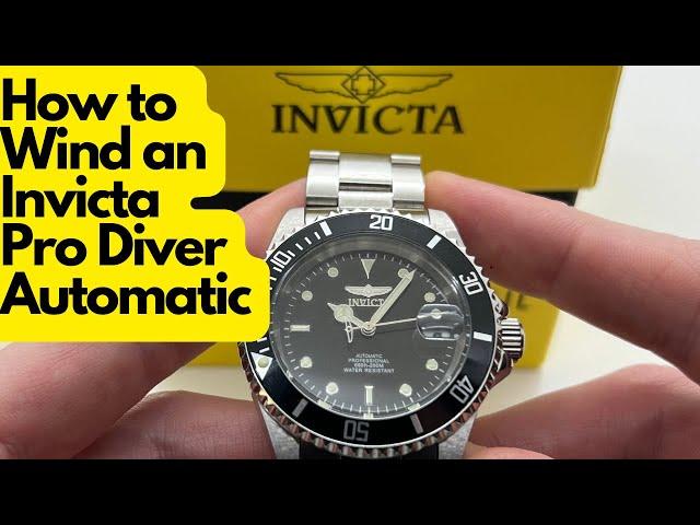 How to wind your Invicta 8926OB Pro Diver Automatic Watch with Seiko NH35 Movement