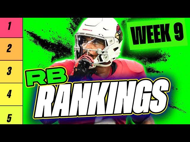  NEW Top 36 RB RANKINGS for Week 9 Fantasy Football  | Fantasy Football Rankings