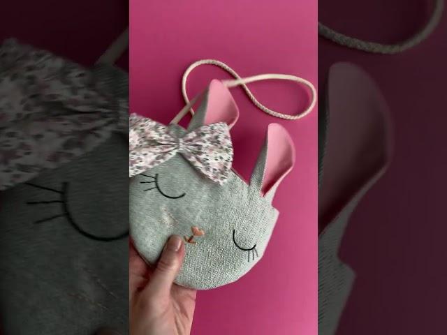 Cute handmade bunny bag for girls