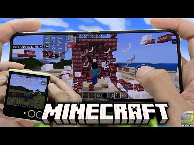 Samsung Galaxy Z Flip 6 test game Minecraft