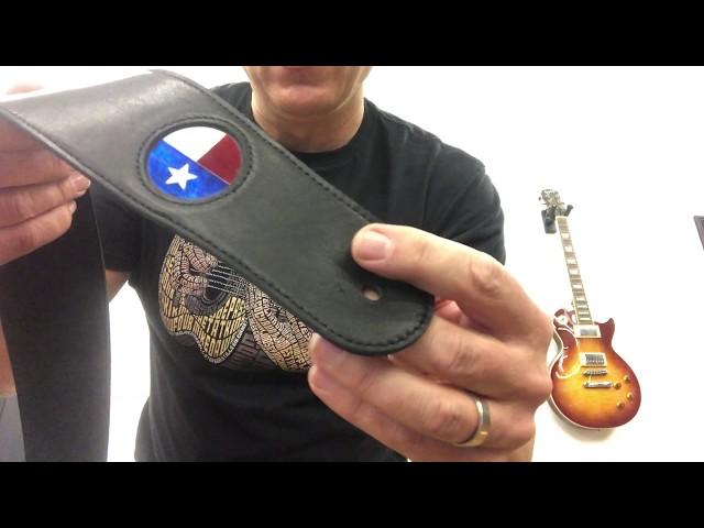 Chris Gives a Quick Demo of Thalia Premium Leather Guitar Straps