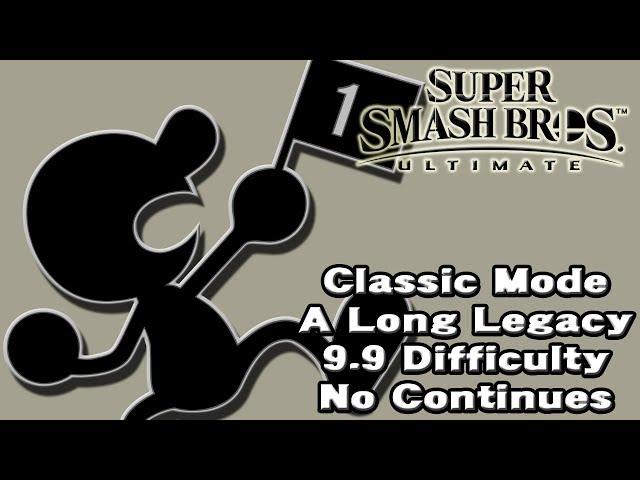 Super Smash Bros. Ultimate (Classic Mode 9.9 Intensity No Continues | Mr. Game & Watch)