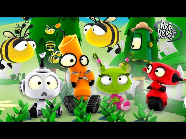 Rob Better BEE-lieve It!  | Rob the Robot | Preschool Learning | Moonbug Tiny TV