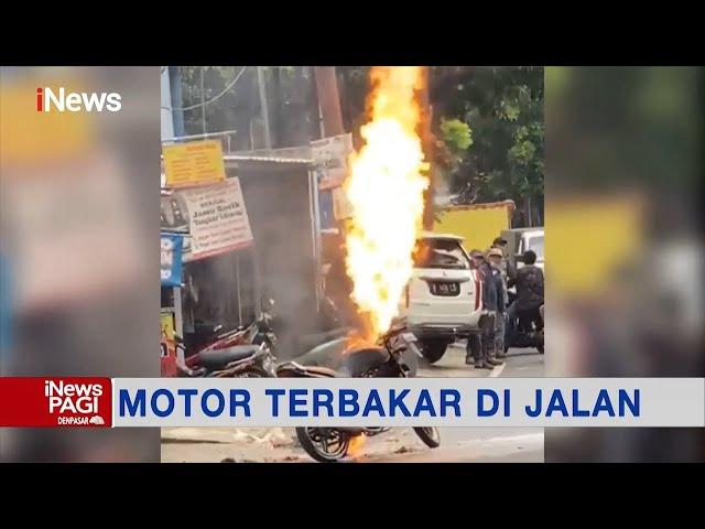 Kebakaran Motor di Jakarta, Api Keluar dari Tanki Bensin #iNewsPagi 11/09