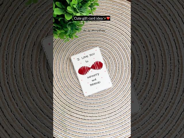 Handmade card for your loved ones | easy gift card ideas #diy #craft #handmade #giftideas #couple