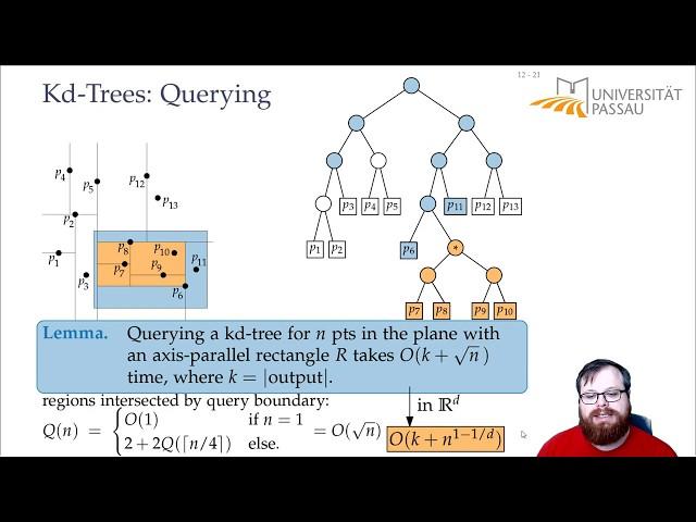 Orthogonal Range Queries: Range Trees and Kd-Trees (3/6) | Computational Geometry - Lecture 05