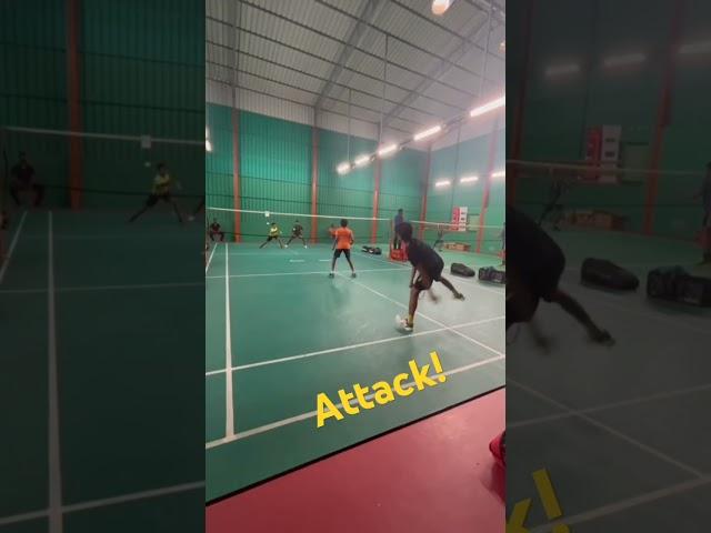 Jaden and Krish s all out attack! #sports#badminton#shortvideo#games#trending#shortsfeed#new#shorts