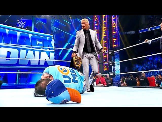 WWE SmackDown 8 March 2025 Cody Rhodes attacks John Cena on WWE SmackDown Highlights 3/8/2025